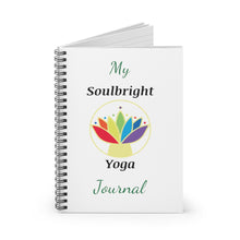 Load image into Gallery viewer, SoulBright Yoga Spiral Notebook - Ruled Line