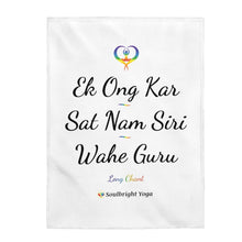 Load image into Gallery viewer, Ek Ong Kar Long Chant- Mantra Velveteen Plush Blanket