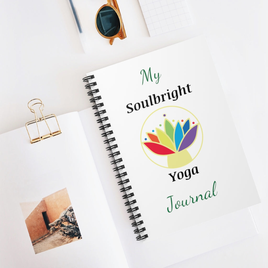 SoulBright Yoga Spiral Notebook - Ruled Line