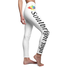 Load image into Gallery viewer, Soulbright Yoga Black on White Leggings
