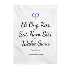 Load image into Gallery viewer, Ek Ong Kar Long Chant- Mantra Velveteen Plush Blanket
