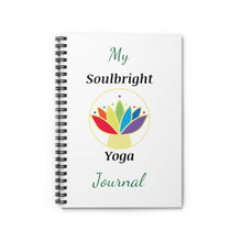 Load image into Gallery viewer, SoulBright Yoga Spiral Notebook - Ruled Line
